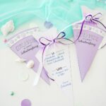 DIY Stoffe- Inspiration - Schulanfang Meerjungfrau -Einladungen - Tischdeko - Bastelvorlage