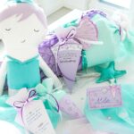 DIY Stoffe- Inspiration - Schultüte Schulanfang - Meerjungfrau - Einladung - Tischdeko - Bastelvorlage - Merle