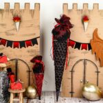 DIY Stoffe- Inspiration - Schultüte Drache - Drachenflügel - Wimpel - Bastelvorlage - Mini Schultüte