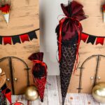 DIY Stoffe- Inspiration - Schultüte Drache - Wimpel - Mini Schultüte - Bastelvorlage