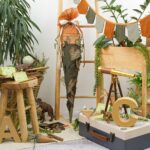 DIY Stoffe- Inspiration - Schultüte Jungle - Wimpel - Bastelvorlage