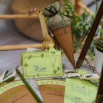 DIY Stoffe- Inspiration - Schulanfang - Bastelvorlage - Tischkärtchen - Einladungskärtchen - Mini Schultüte