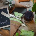 DIY Stoffe- Inspiration - Schulanfang - Bastelvorlage - Tischkärtchen - Einladungskärtchen - Mini Schultüte