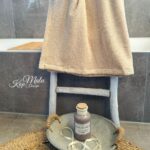 DIY Stoffe Inspiration - Frottee Cream Beige - Label