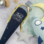 DIY Stoffe- Inspiration - Schultüte Weltall - Plott - Kordel - Raketenkissen - Stern Kissen