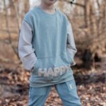 DIY Stoffe Outfit - Jeans Jersey mittleres Altmint - French Terry Mint meliert