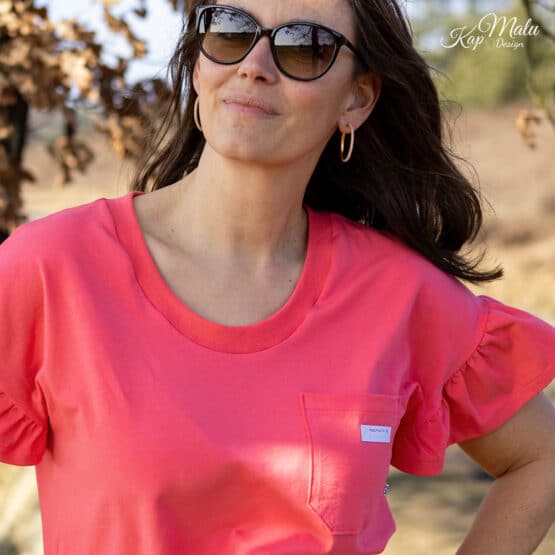 Diy Stoffe Outfit 559c Single Jersey Dark Pink Coral