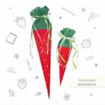 Schultüten Paket – Erdbeere