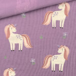 Single Jersey - Magische Einhörner - Lilac Berry