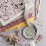 DIY Stoffe Mix - Label - Knöpfe - Garne -Gurtband