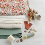 DIY Stoffe Mix - Label - Garne - Knöpfe