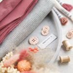 DIY Stoffe Mix - Knöpfe - Label