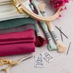 DIY Stoffe Mix - Stickrahmen - Sticktwiste - Label - Storchschere