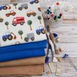 DIY Stoffe Mix - Sticktwiste - Knöpfe - Label