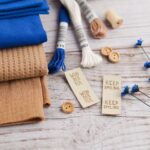 DIY Stoffe Mix - Sticktwiste - Knöpfe - Label