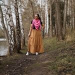 DIY Stoffe Outfit - Stufenrock Stinya - Dreieckstuch