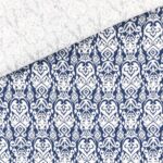 Musselin - Boho White & Blue