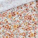 Single Jersey – Warm Colour Florals – Warmweiß