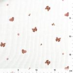 Single Jersey - Kleine Schmetterlinge - Warmweiß