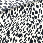 Viskose - Animal - Wollweiß/Schwarz
