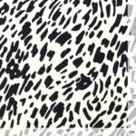 Viskose - Animal - Wollweiß/Schwarz