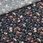 Viskose - Sommerwiese - Dunkelblau