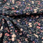 Viskose - Sommerwiese - Dunkelblau