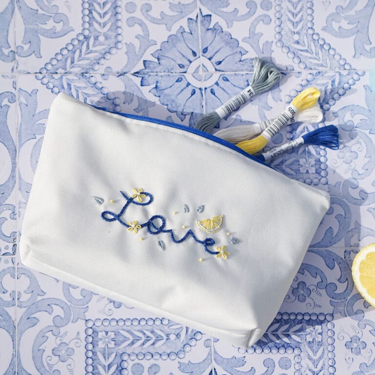 Housoutil Stickerei Starter Set - Komplettes DIY Stickkit Für Anfänger Mit Goldtasche