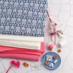 DIY Stoffe Mix - Label - Garne - Knöpfe