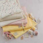 DIY Stoffe Mix - Label - Garne - Knöpfe - Kordel