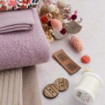 DIY Stoffe Mix - Label - Knöpfe - Garne
