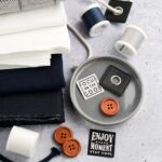 DIY Stoffe Mix - Label - Garne - Knöpfe