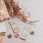 DIY Stoffe Mix - Label - Knöpfe