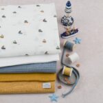 DIY Stoffe Mix - Knöpfe - Kordel- Garne - Label