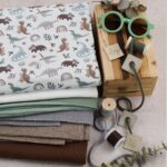 DIY Stoffe Mix - Label - Kordel - Garne - Spule