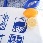 DIY Stoffe Inspiration - gedeckter Tisch - Blau Weiß - Plott Mediterran
