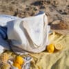 DIY Stoffe Outfit - Blau Weiß - Mediterran - Strandtasche