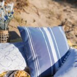 DIY Stoffe Outfit - Blau Weiß - Mediterran - Kissen - Plott