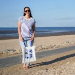 DIY Stoffe Outfit Inspiration - Blau Weiß - Mediterran - Plott - Stoffbeutel - Finja