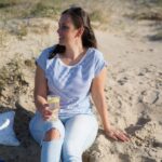 DIY Stoffe Outfit Inspiration - Blau Weiß - Mediterran - Finja