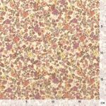 Single Jersey – Pastell Blumen – Dunkles Natur