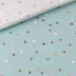 Popeline - Magic Stars - Baby Mint