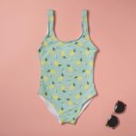 Badestoff – LSF 50 – Zitronen – Helles Altmintgrün