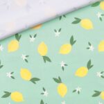 Badestoff - LSF 50 - Zitronen - Helles Altmintgrün