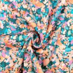 Baumwollsatin - Konfetti Blüten