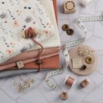 DIY Stoffe Mix - Knöpfe - Stempel - Label - Kordel