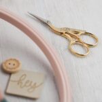 DIY Stoffe Mix - Schere Storch