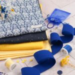 DIY Stoffe Mix - Gummiband - Garne - Label