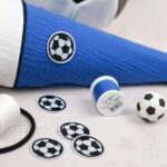 DIY Stoffe Mix - Fussball Aufnäher - Schultüte Sports