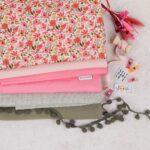 DIY Stoffe Mix - Label - Gummiband - Pomponborte